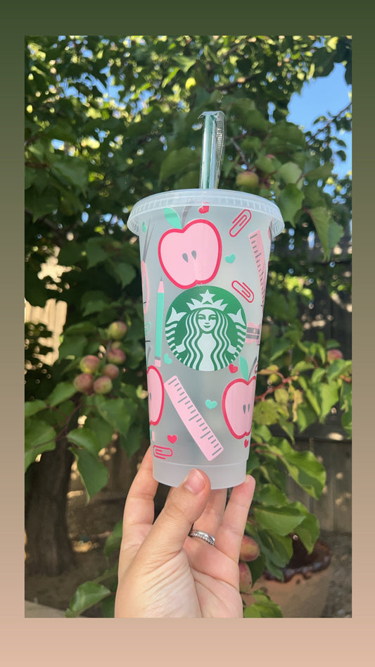 Pink teacher cup