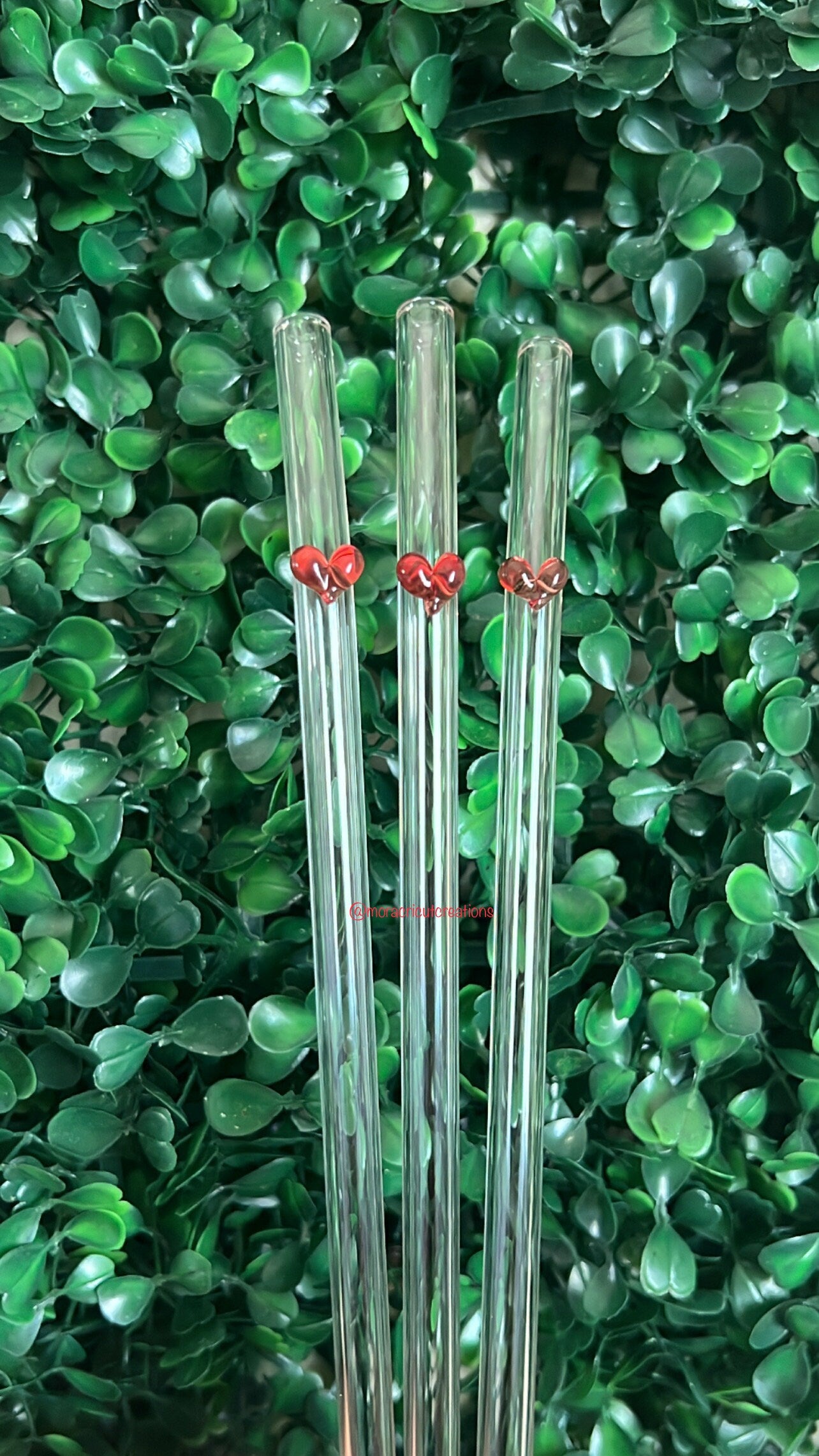 Heart glass straws, glass straws for Libbey cans, heart shaped straws, heart straws, cute straws, heart, glass straws, reusable glass straw